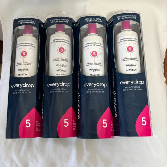 Everydrop by Whirlpool Refrigerator Ice Water Filter 5 (EDR5RXD1) Pack of 4 - Picture 2 of 4